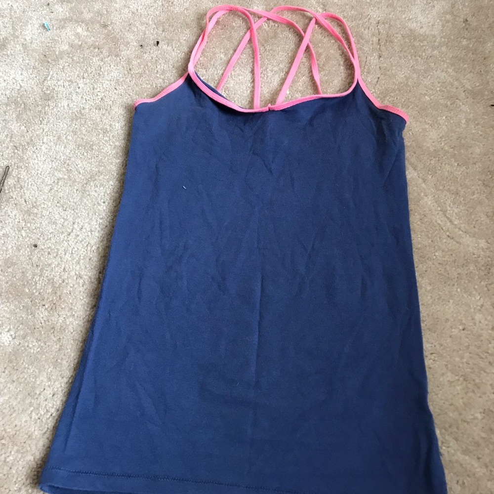 Cross back tank top